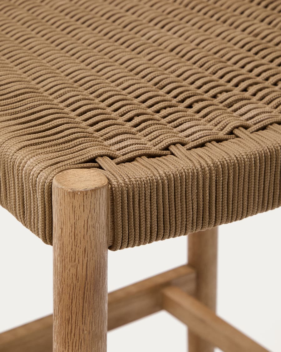 Nina stool in solid acacia wood, height 76 cm FSC 100%