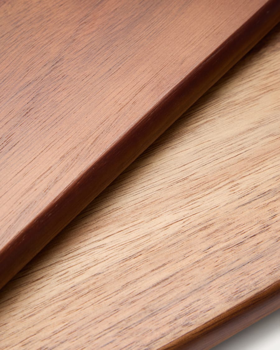 Sardis serving board in FSC 100% acacia wood and rattan 35 x 20 cm