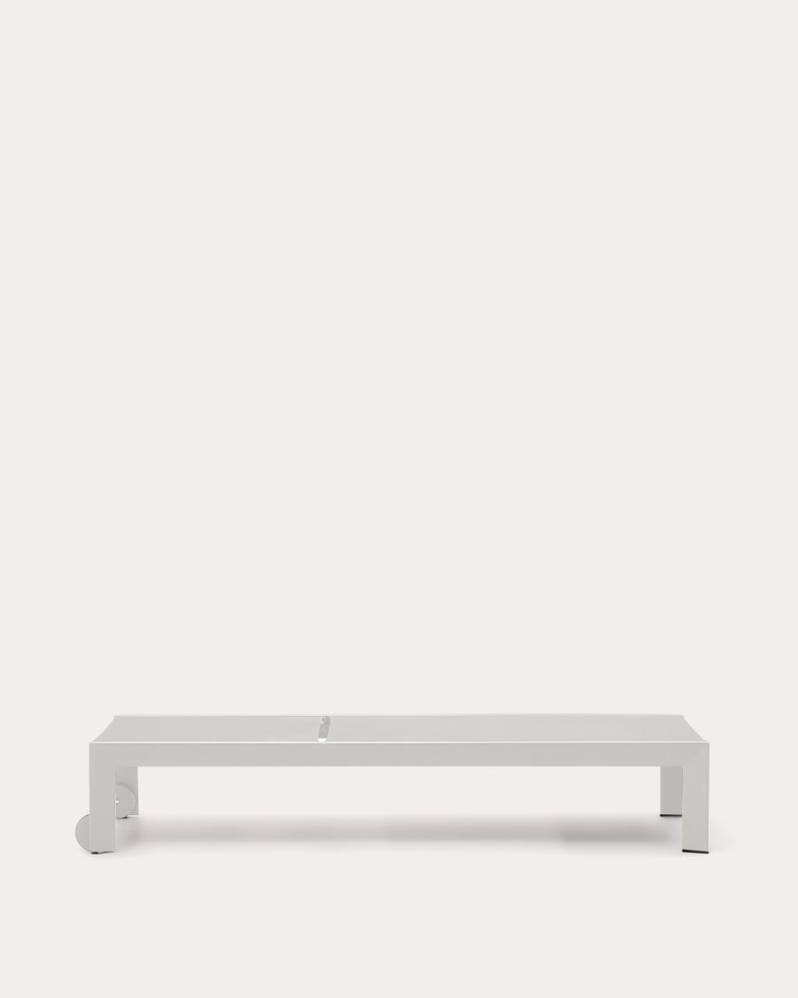 Canutells aluminum sun lounger with grey finish