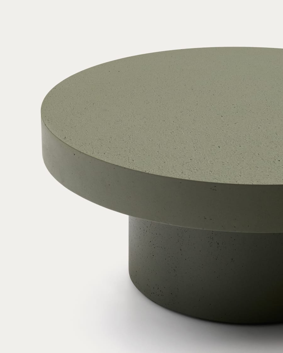 Aiguablava green cement coffee table Ø90cm