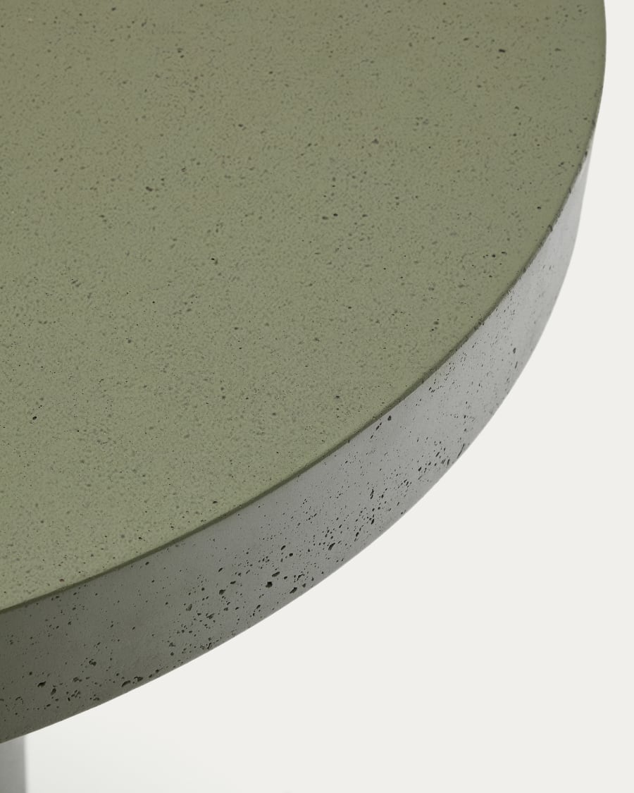 Aiguablava green cement round table Ø90cm