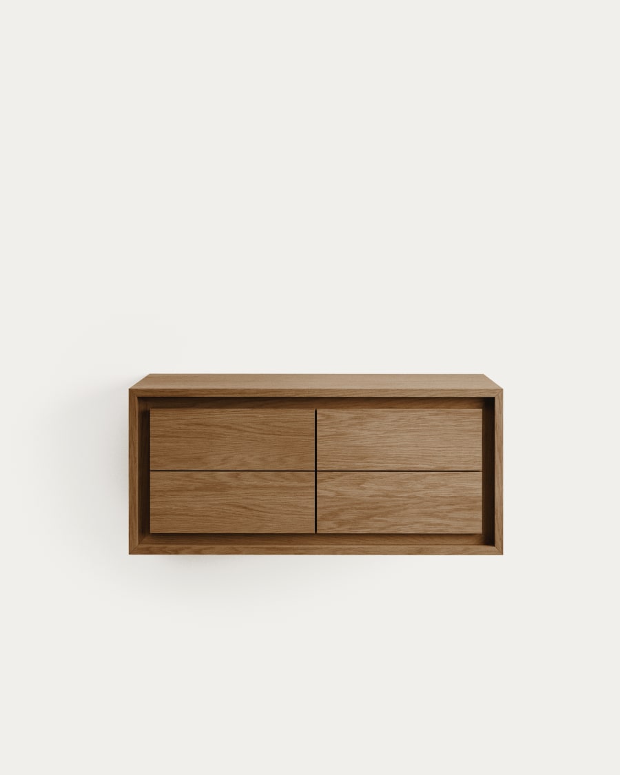 Kenta bathroom furniture in solid teak wood with a natural finish,   90 x 45 cm