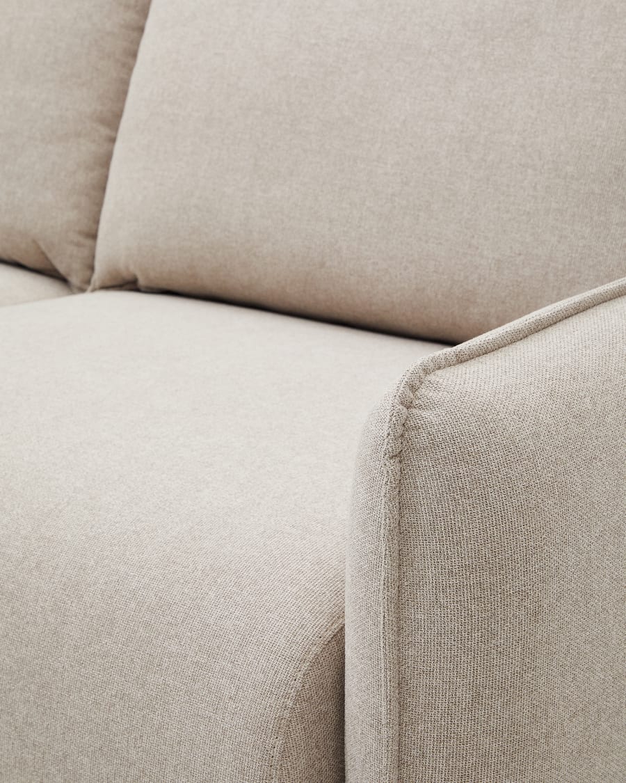 3 seater Carlota sofa in beige, 213 cm FSC Mix Credit