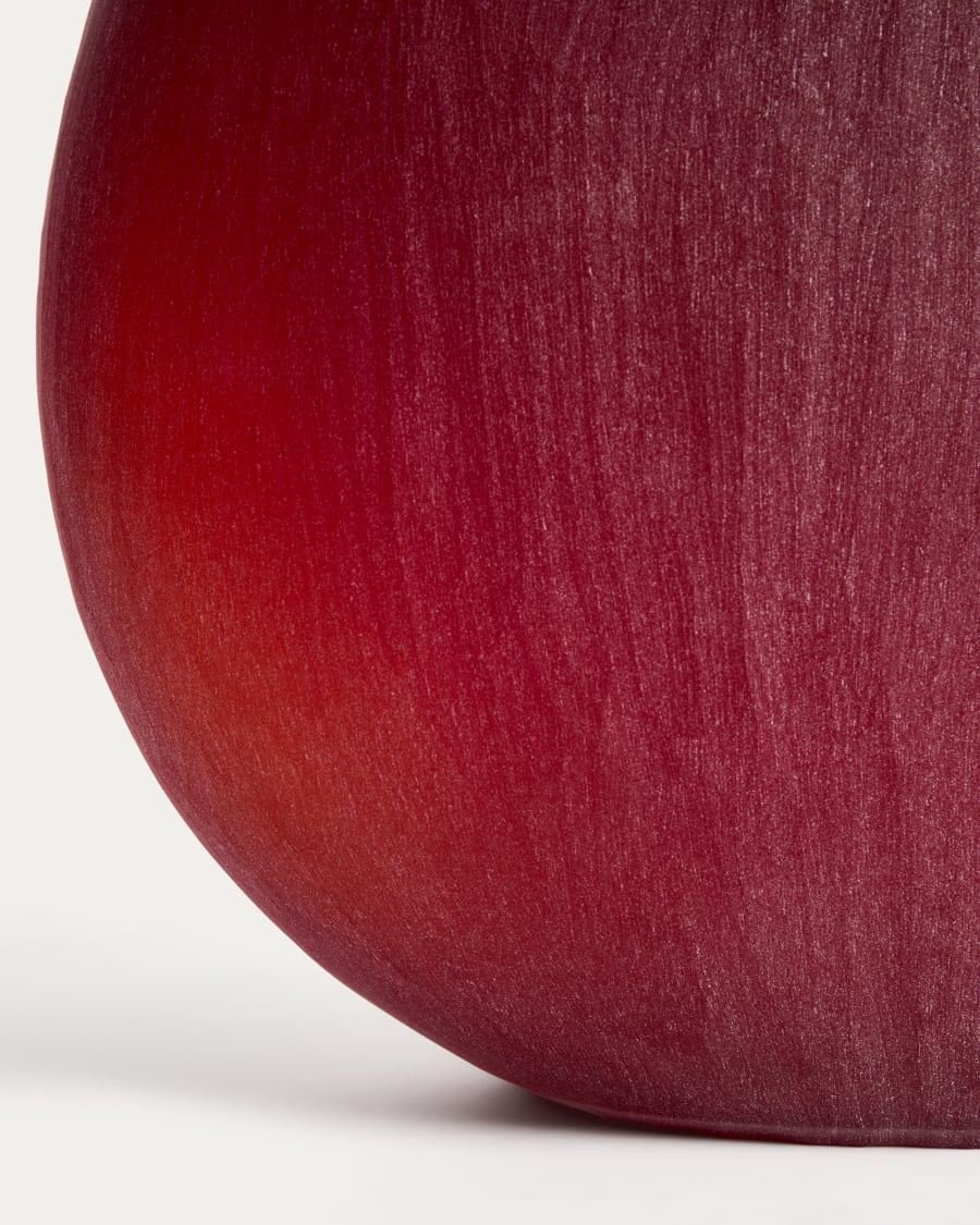 Vase Rovena en verre bordeaux 43,5 cm