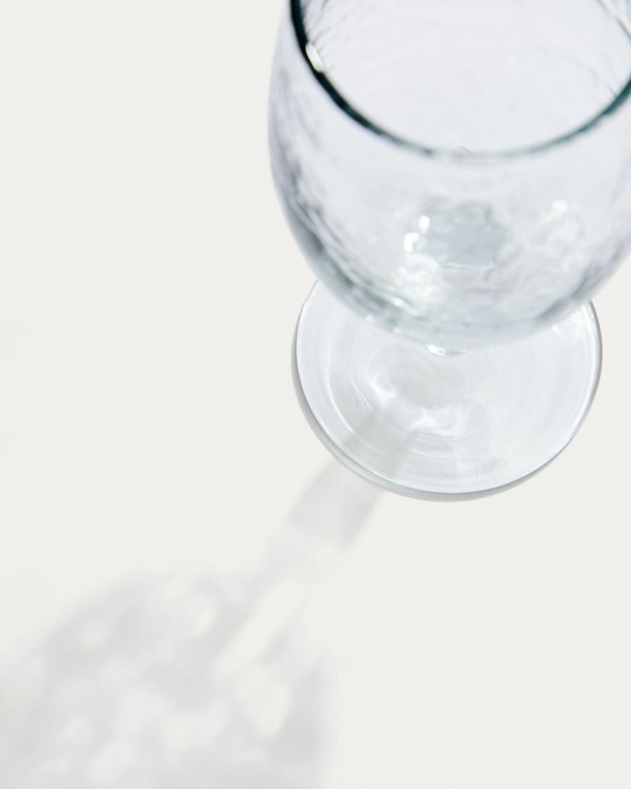 Calice da vino Sileia in vetro trasparente riciclato