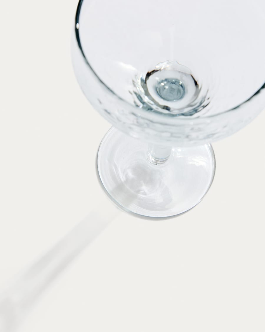 Calice da vino Sileia in vetro trasparente riciclato