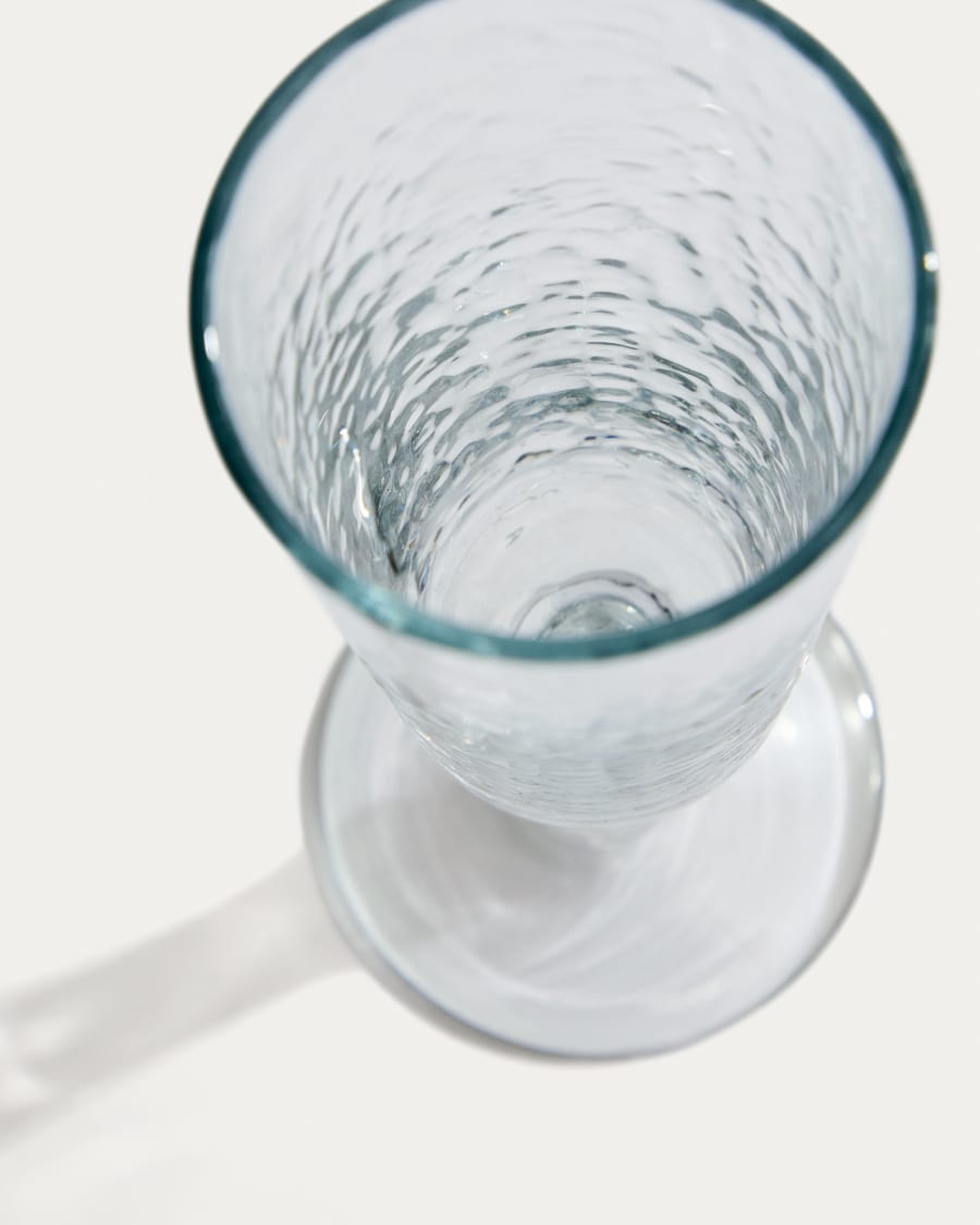 Calice da vino Sileia in vetro trasparente riciclato
