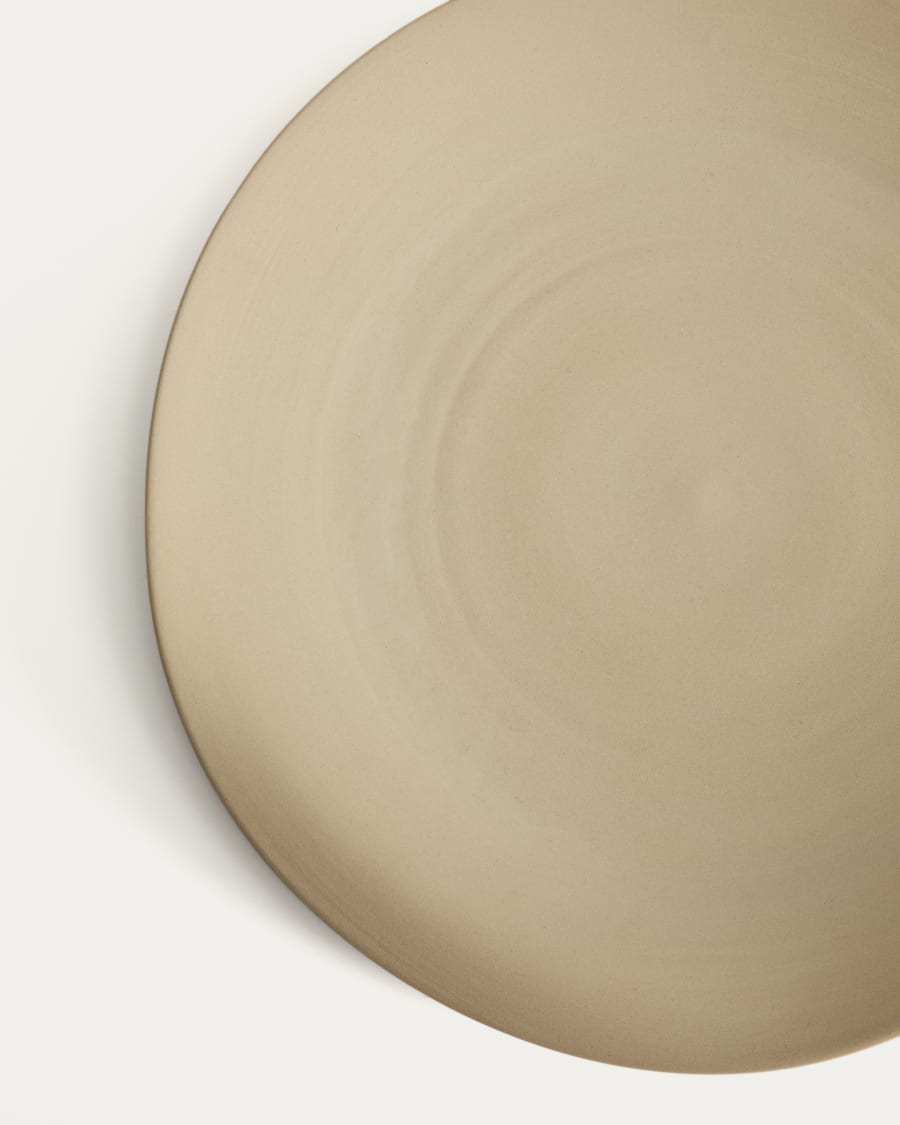 Tischdekoration Ebenor aus beiger Keramik Ø 30 cm