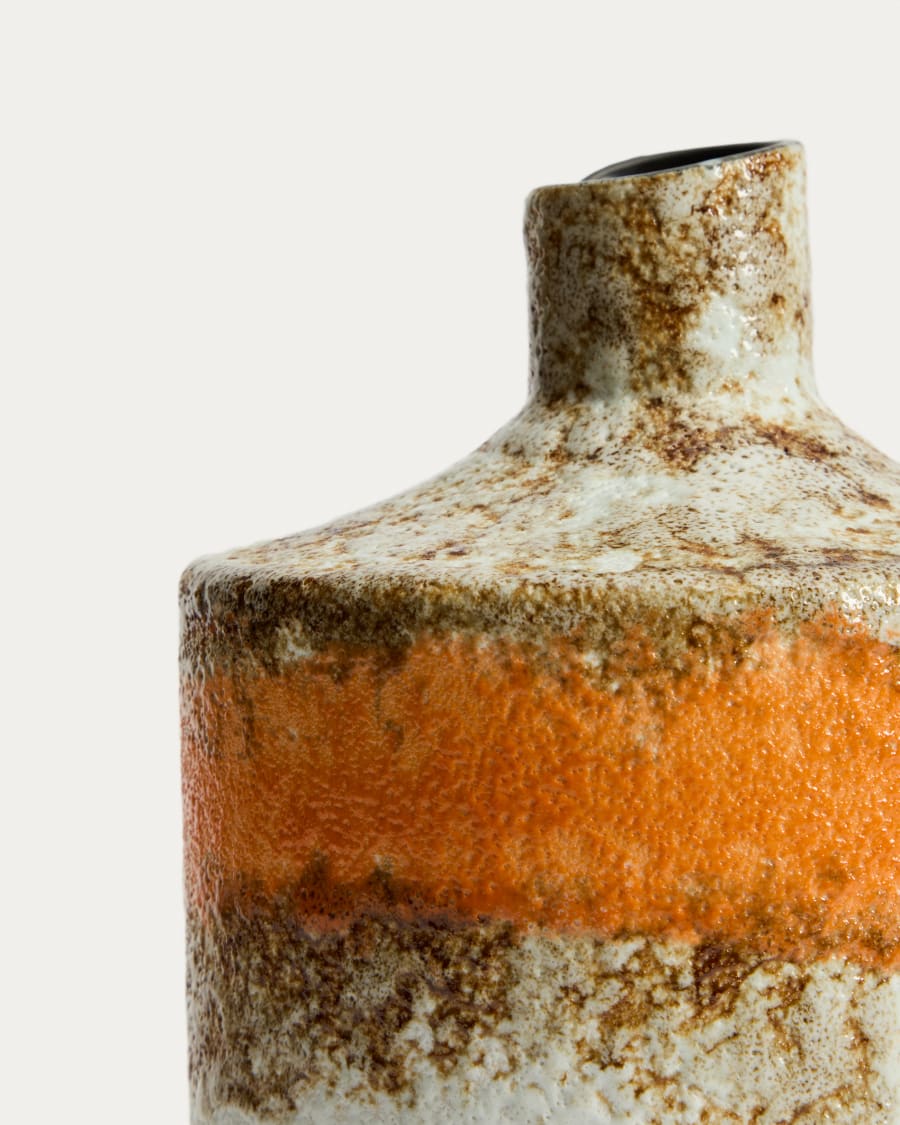 Vase Estin en céramique multicolore 25 cm