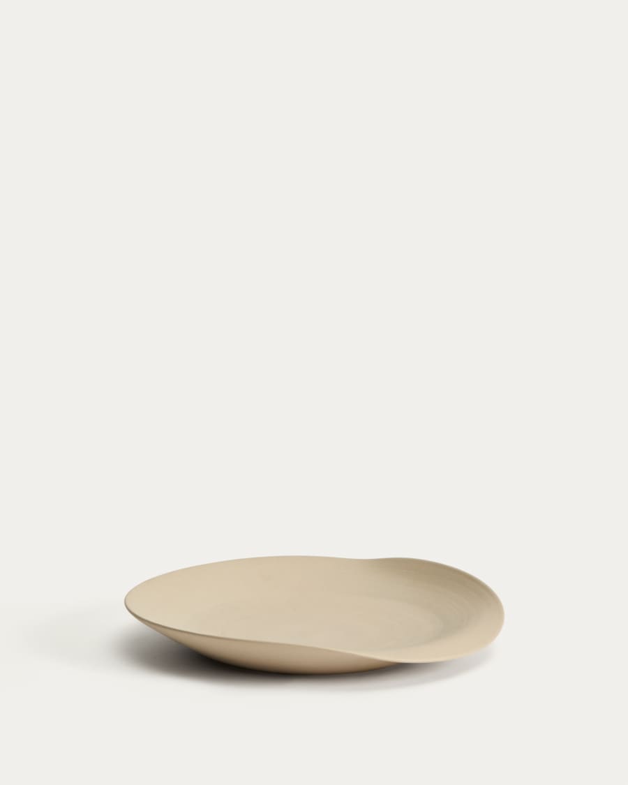 Tischdekoration Ebenor aus beiger Keramik Ø 30 cm