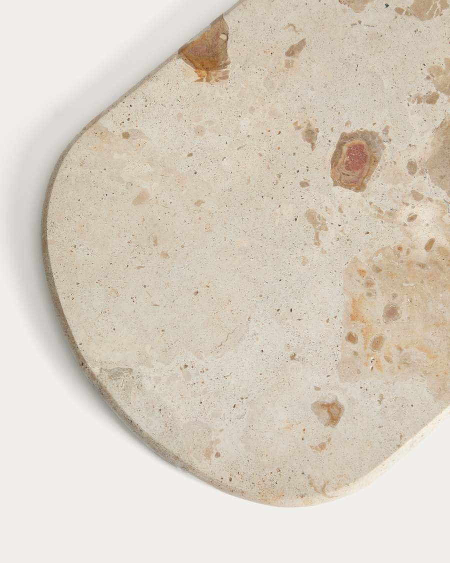 Orlina tray in beige marble 35 x 23 cm