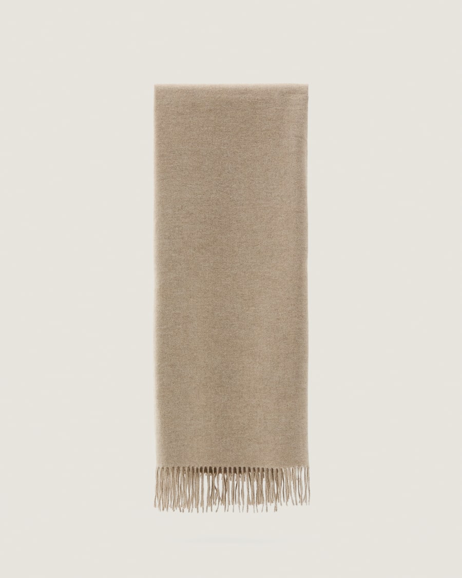 Couverture Trevina en alpaga avec franges 170 x 130 cm
