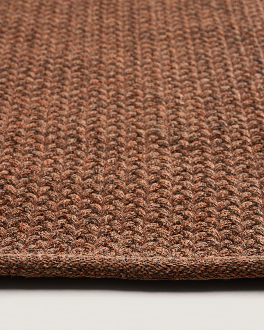 Rug Despas in synthetic fibers terracotta 160 x 230 cm