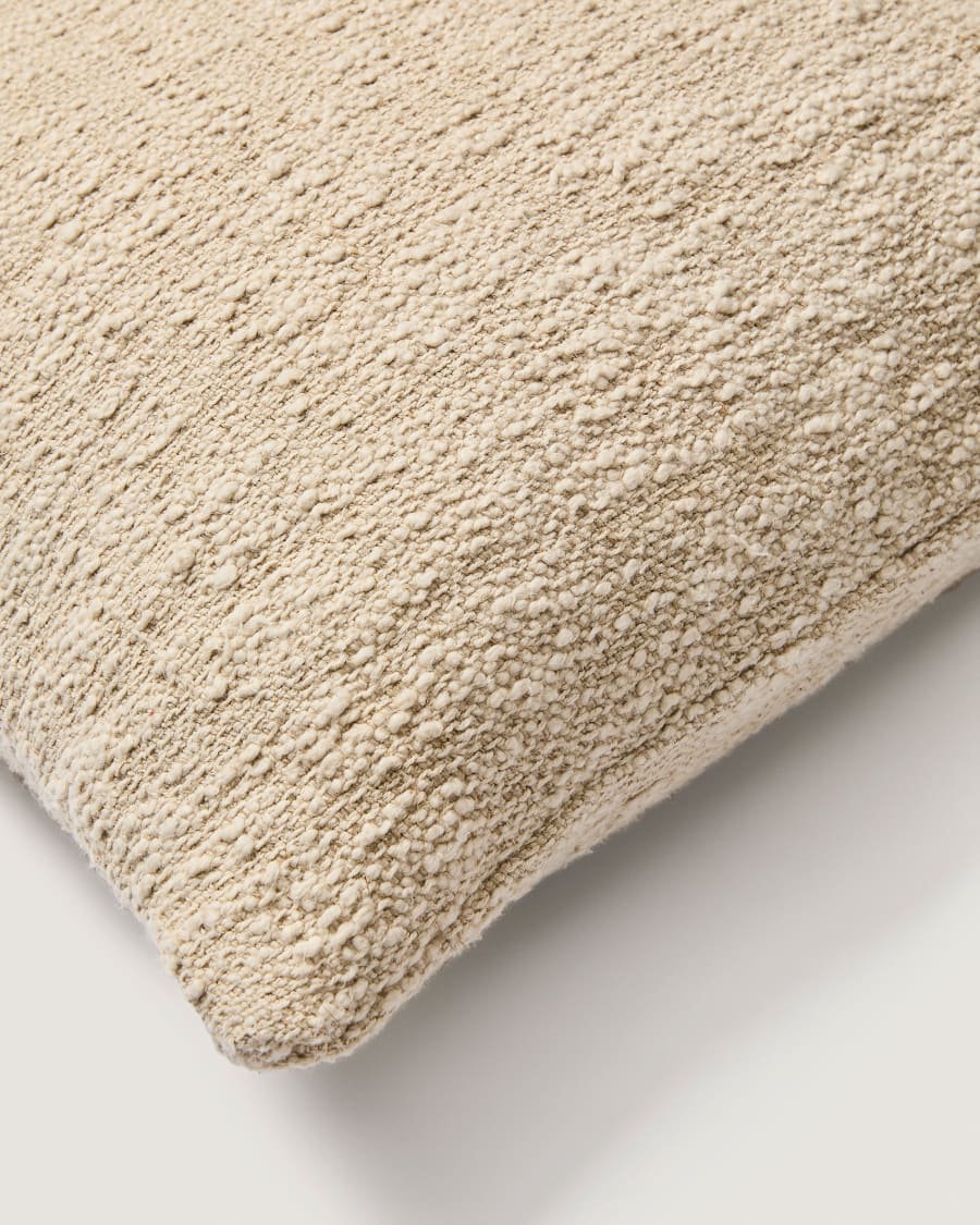Mevia cushion cover in beige linen blend 50 x 50 cm