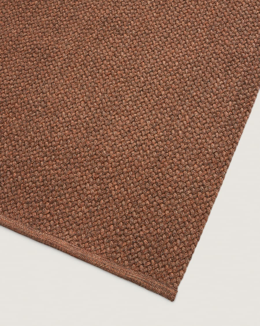 Rug Despas in synthetic fibers terracotta 160 x 230 cm