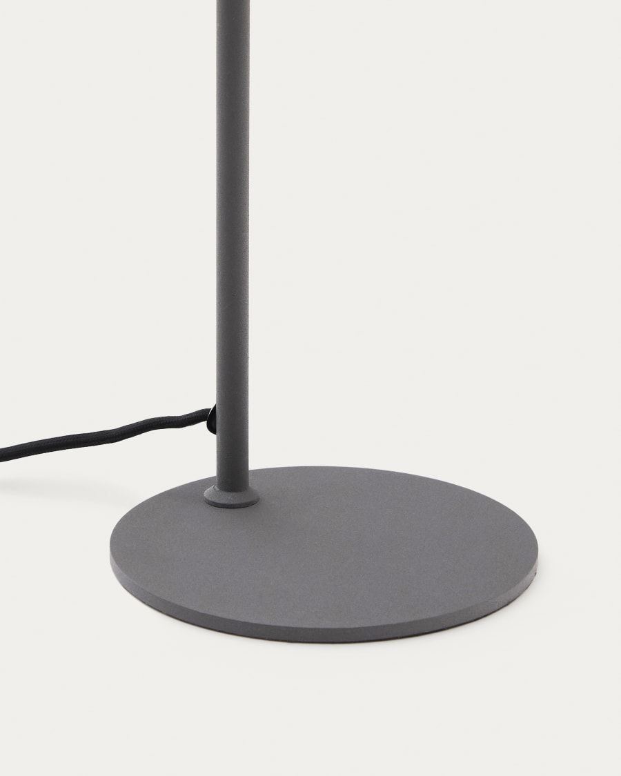 Manie metal desk lamp in metal with black cast-iron-effect finish
