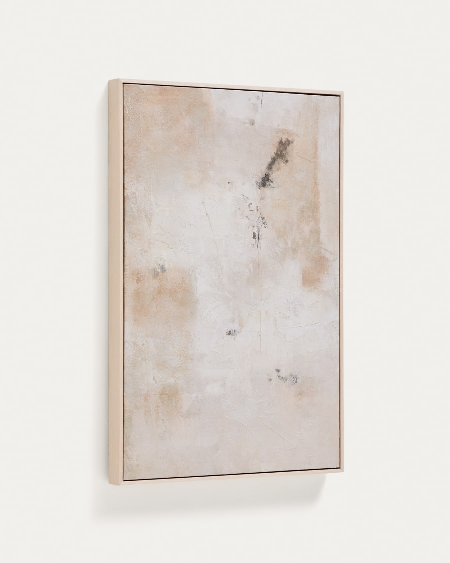 Quadro astratto Silpa beige 60 x 90 cm