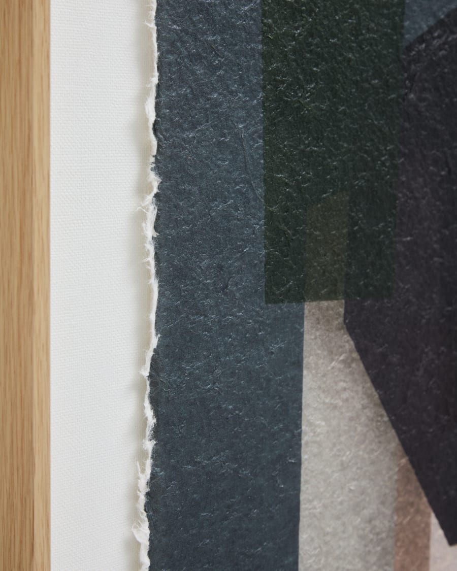 Veluni multicoloured recycled paper picture 60 x 90cm