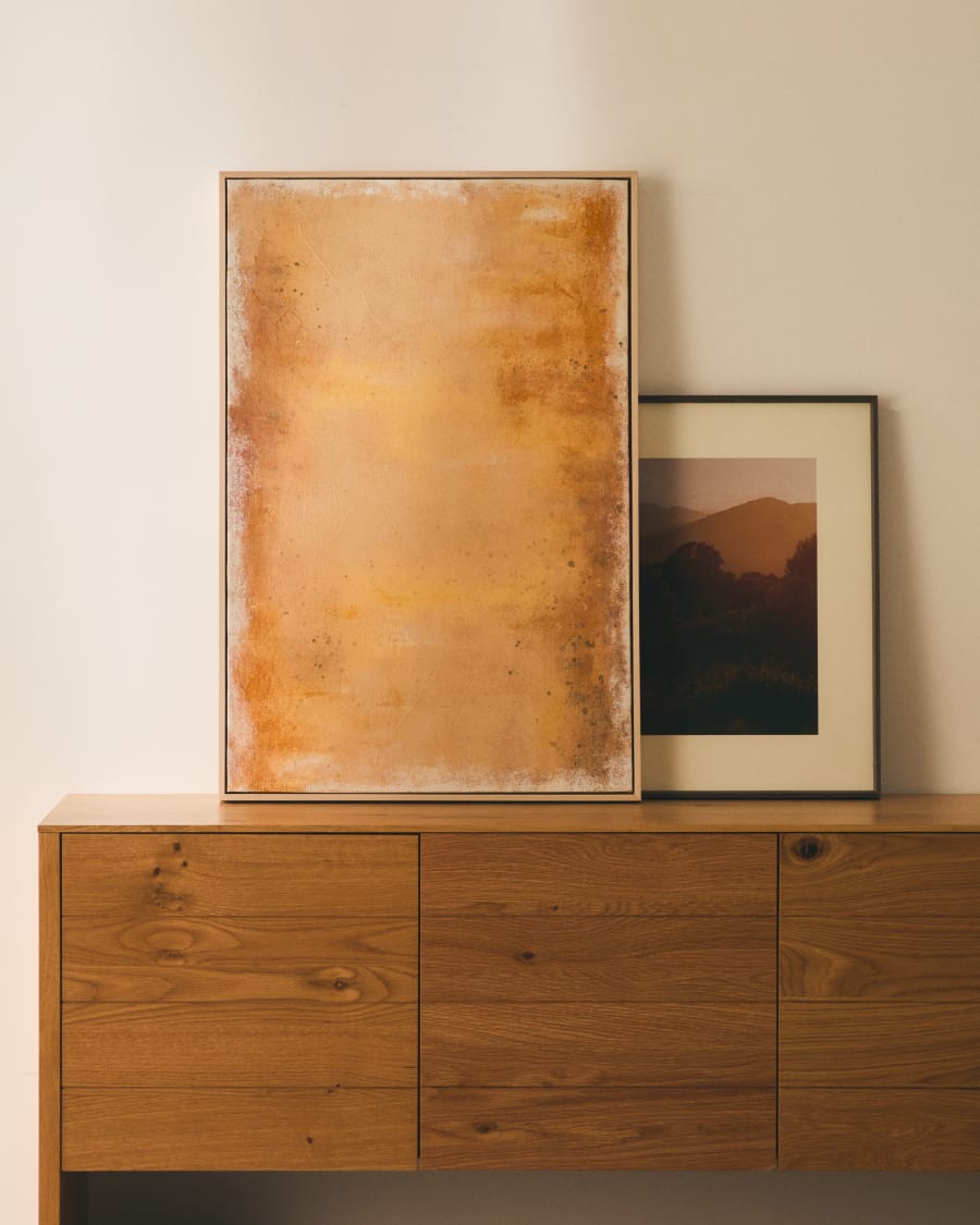 Quadro astratto Selnar giallo 60 x 90 cm