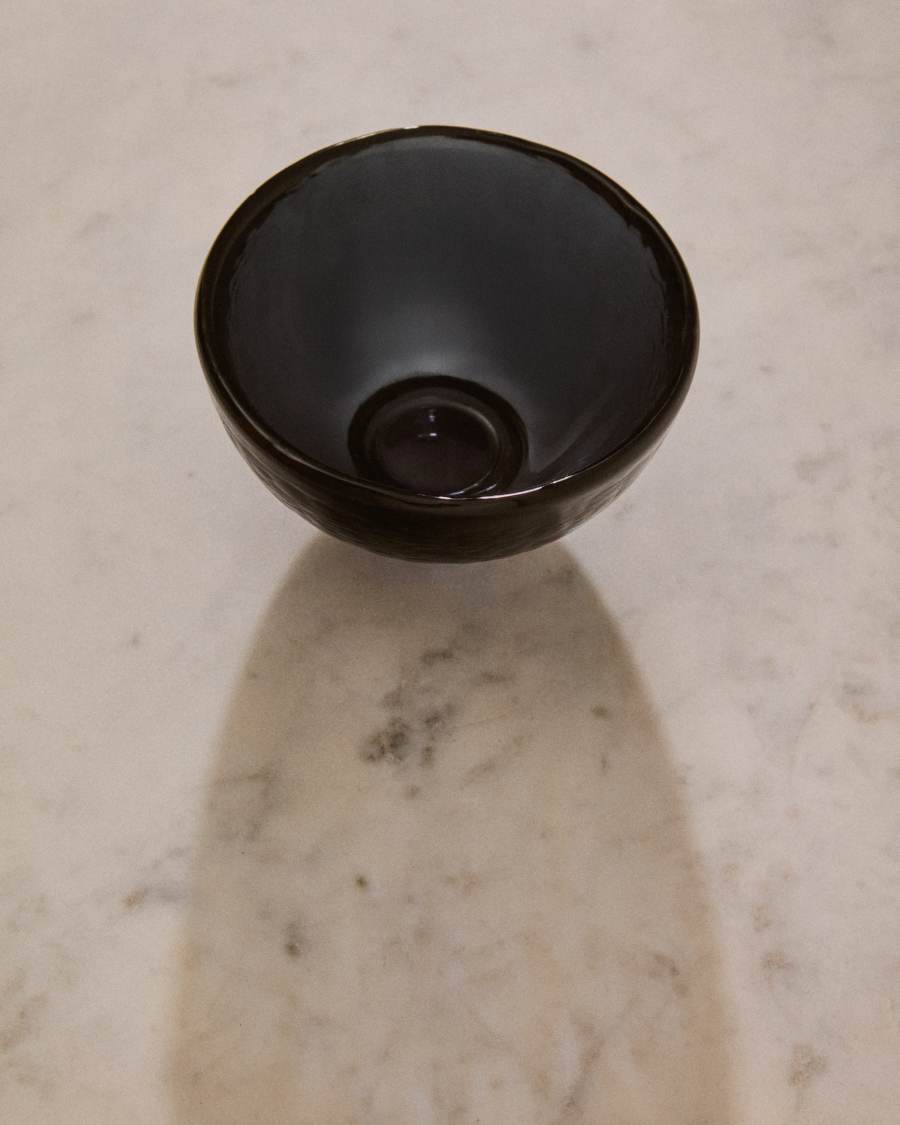 Sileia kleine blauwe kom van gerecycled glas