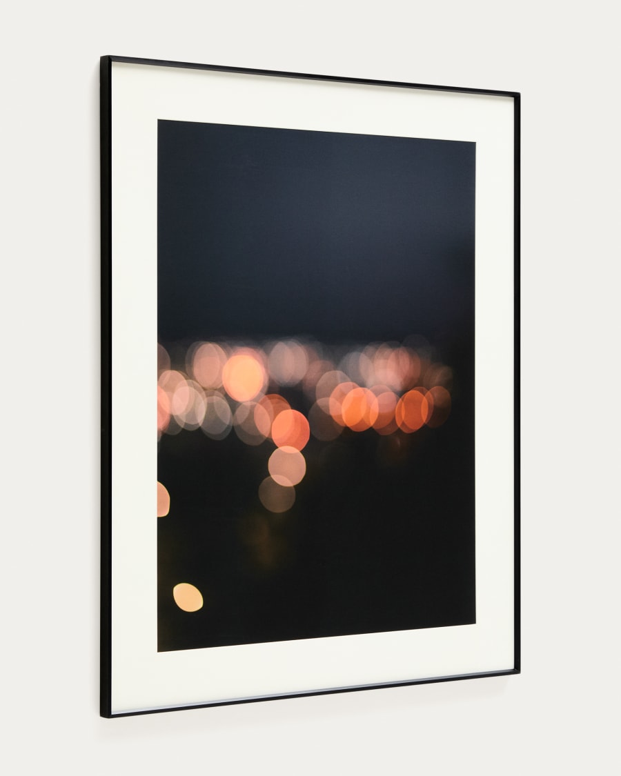 Quadro Zavira fotografia di luci di Barcellona 50 x 70 cm