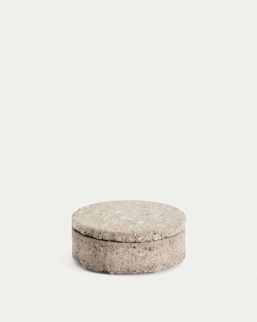 Mirani decoratieve doos van steen Ø 15 cm