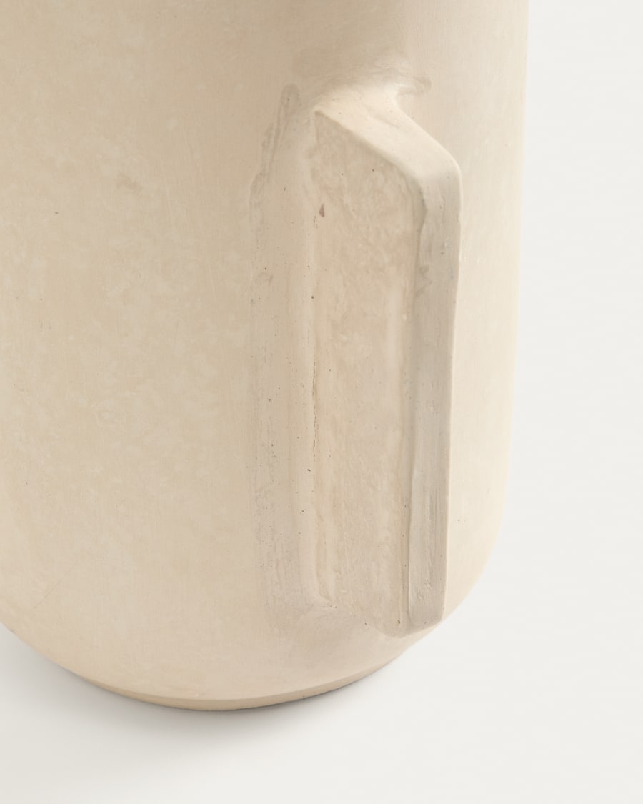 Mireni papier-mâché vase beige 38 cm