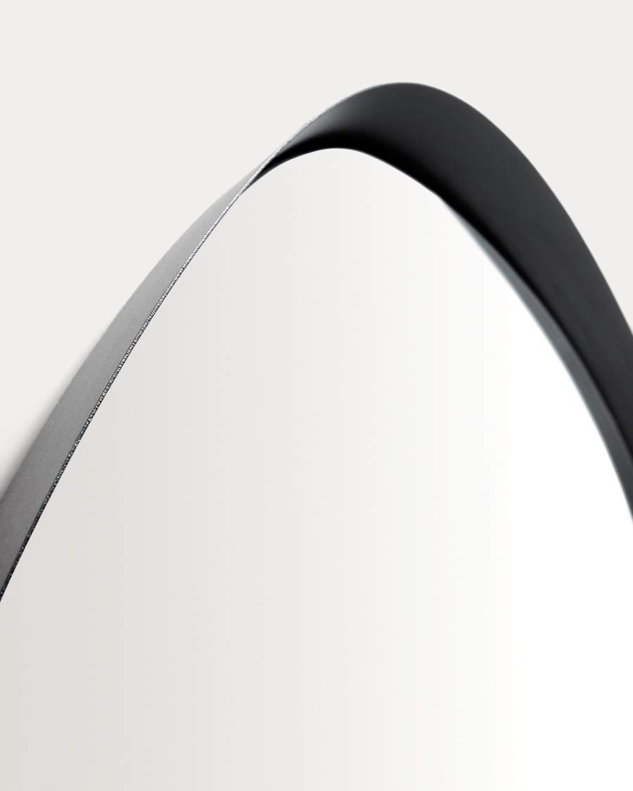 Specchio Tebel in metallo nero 85 x 93,5 cm