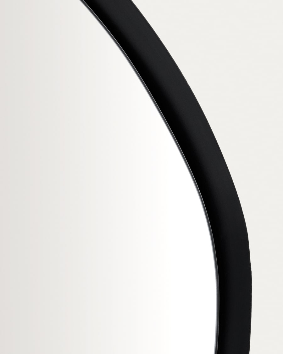 Specchio Tebel in metallo nero 85 x 93,5 cm
