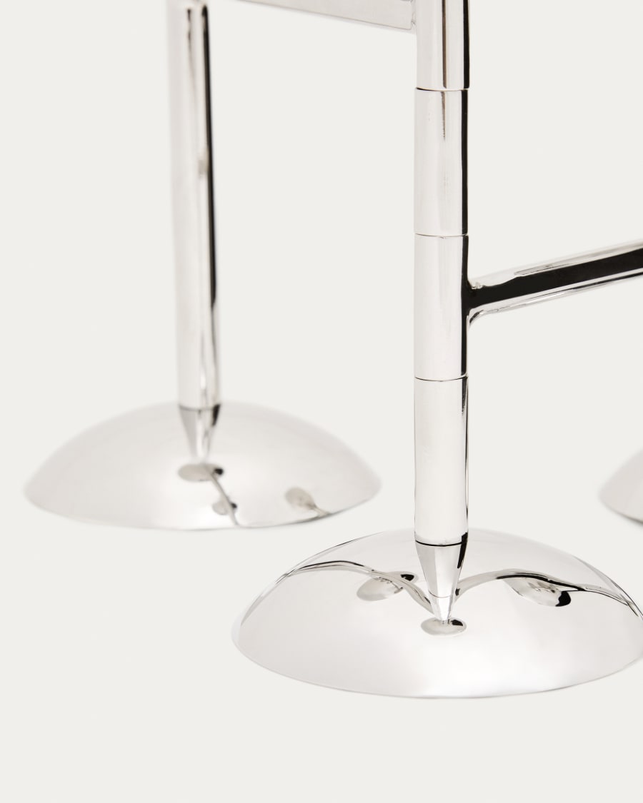 Chandelier Nirela triple en acier inoxydable 22 cm