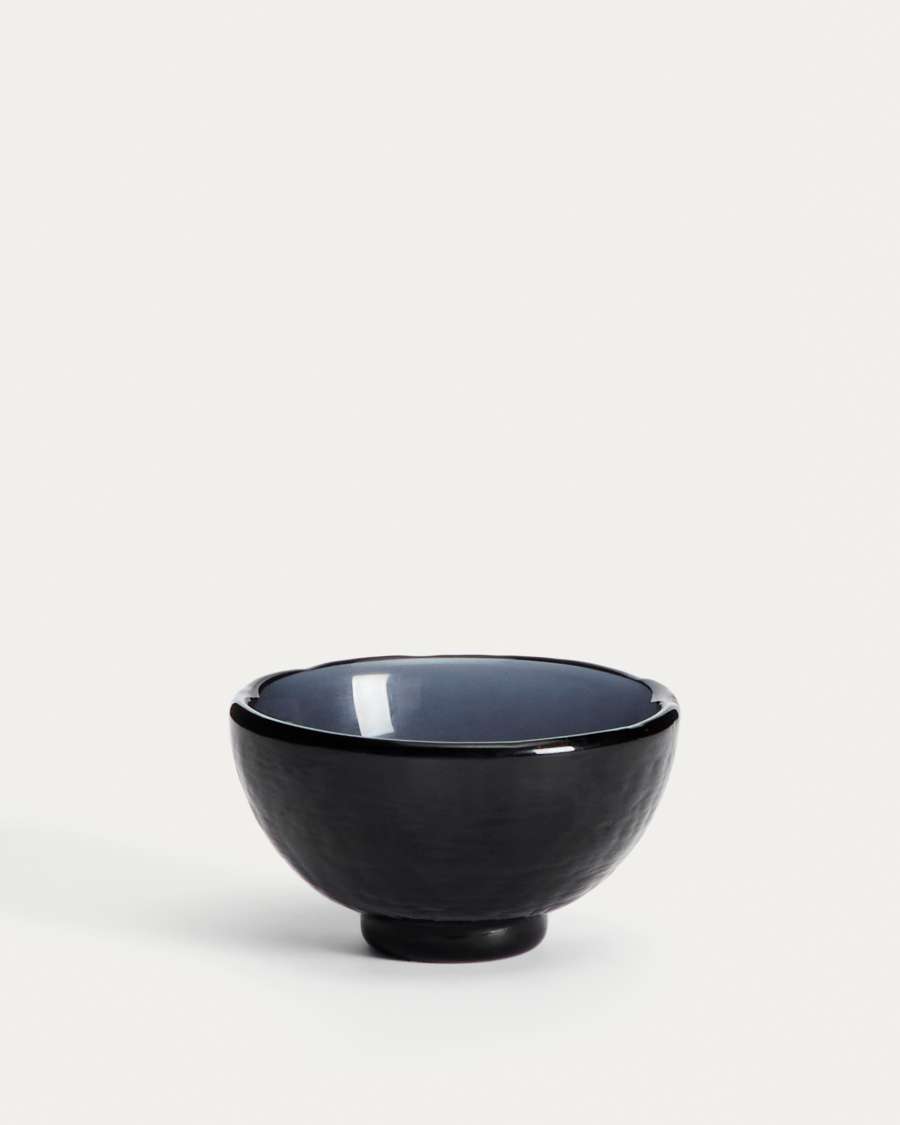 Sileia kleine blauwe kom van gerecycled glas