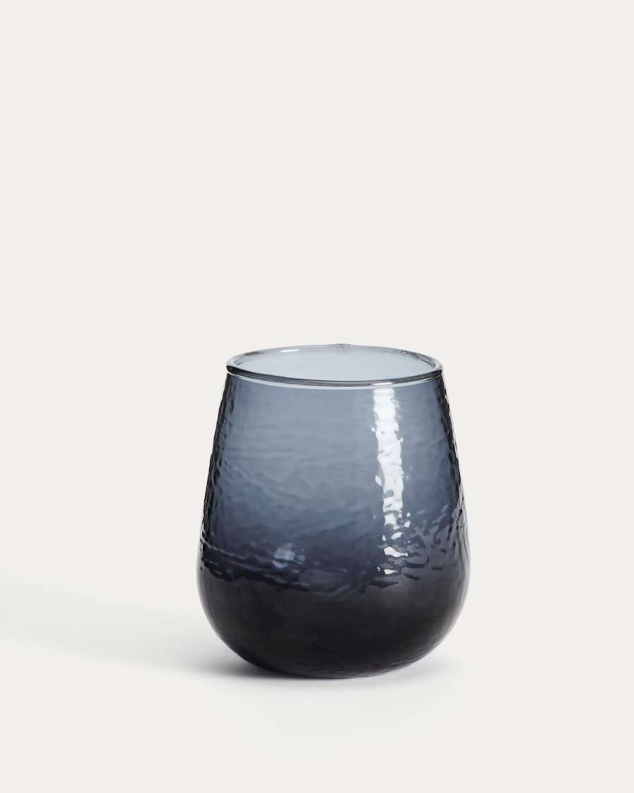Verre Sileia en verre recyclé bleu