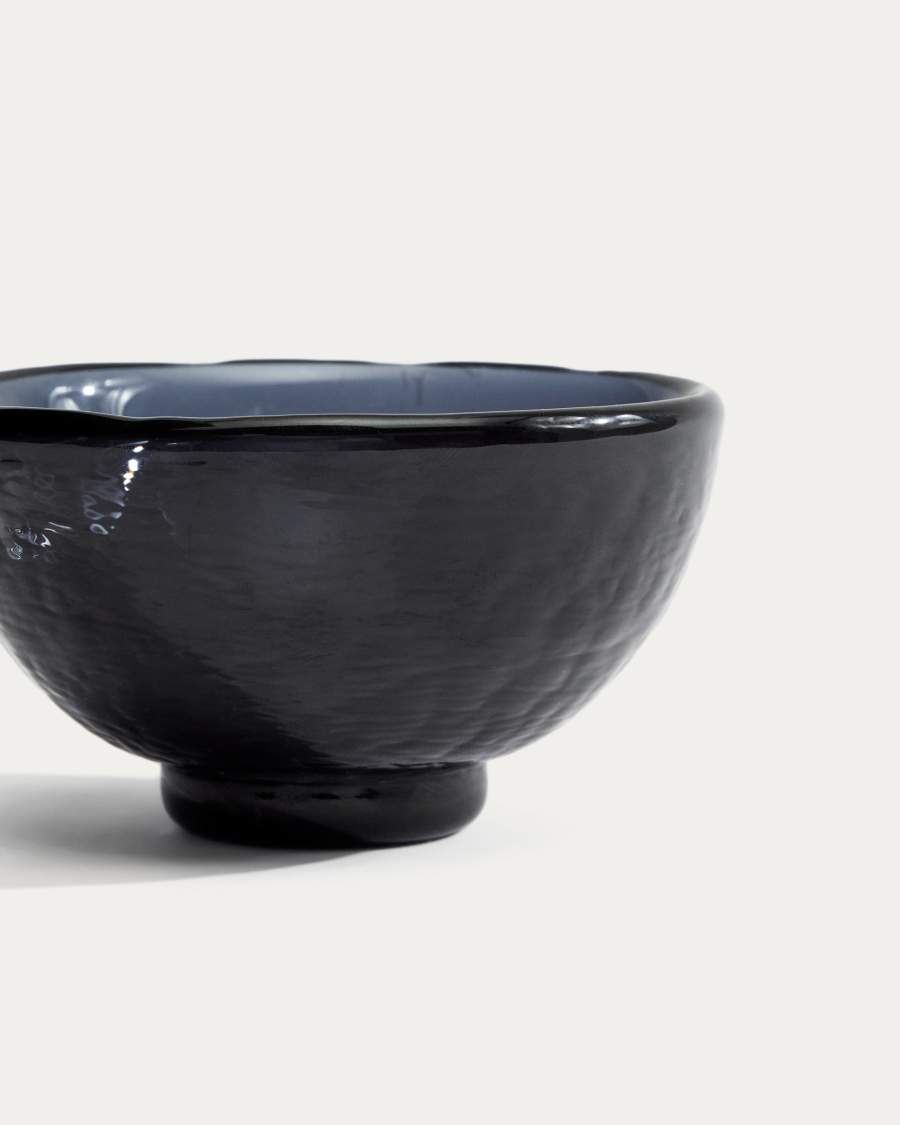 Sileia kleine blauwe kom van gerecycled glas