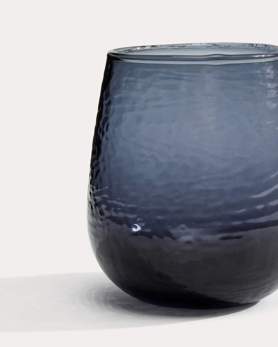 Verre Sileia en verre recyclé bleu
