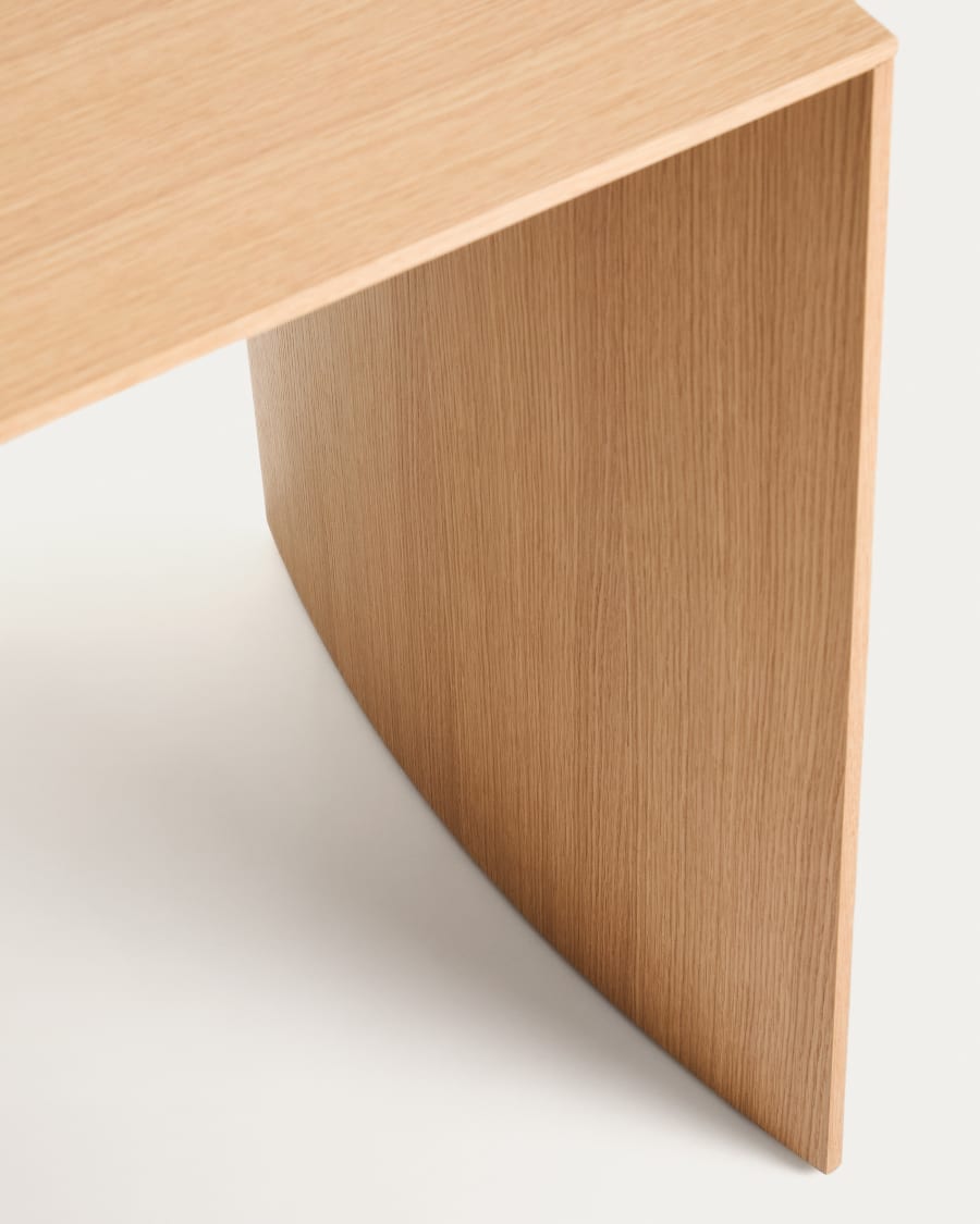 Schreibtisch Litto in Eichenfurnier 140 x 60 cm