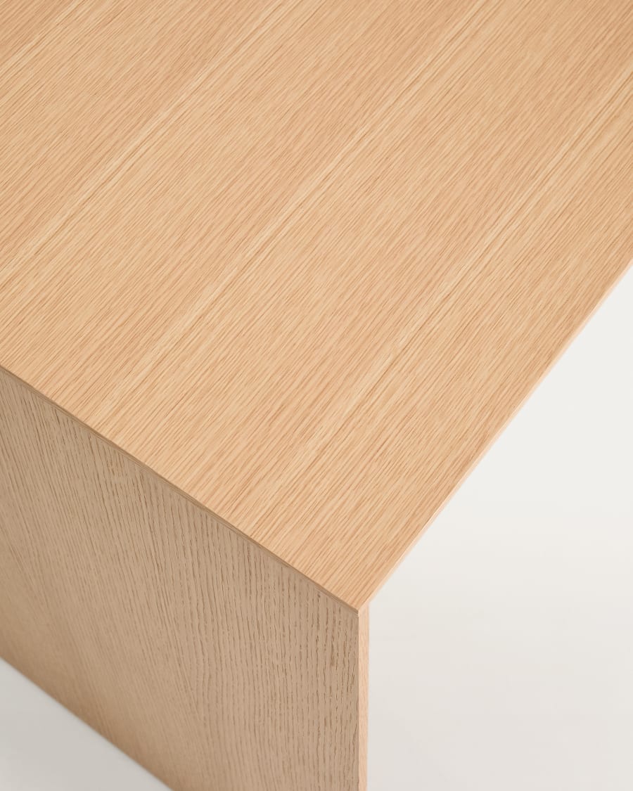 Schreibtisch Litto in Eichenfurnier 140 x 60 cm
