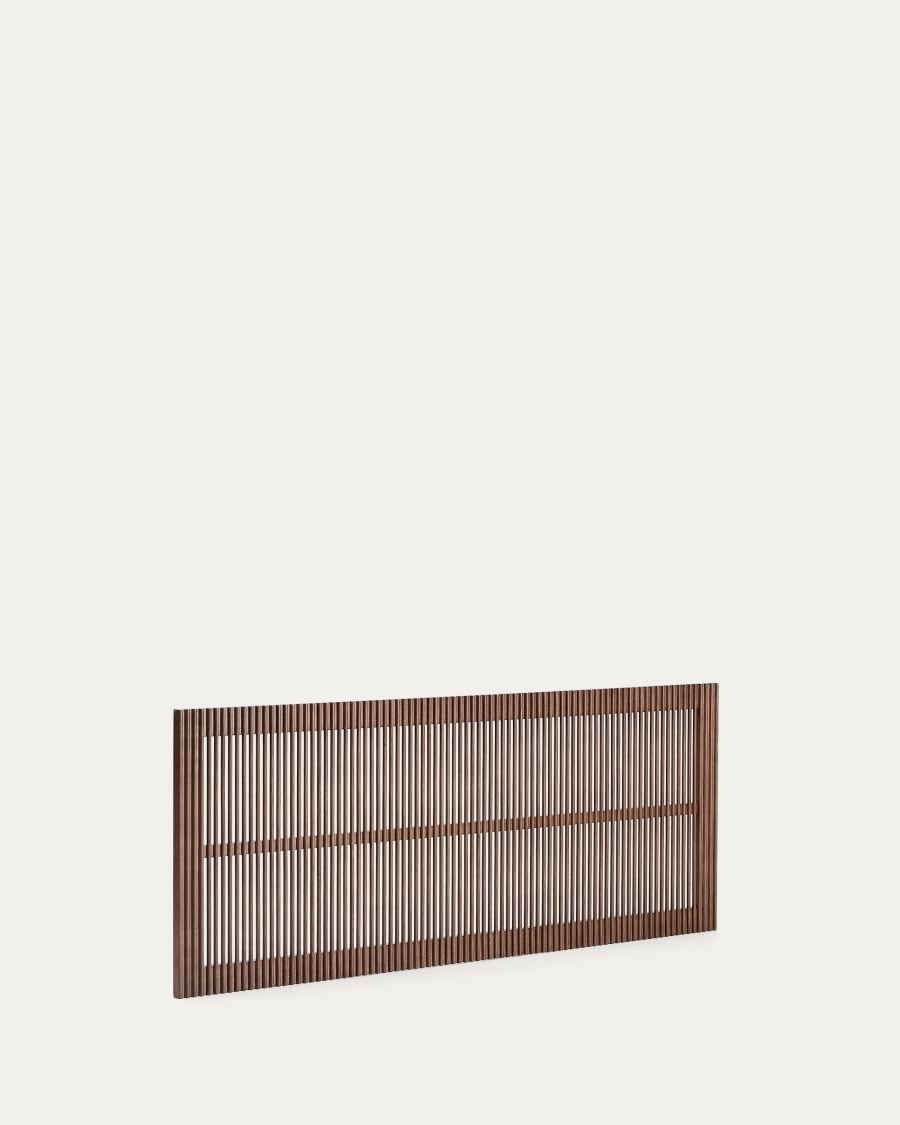 Beyla solid ash wood headboard with walnut finish for 160cm bed FSC 100%