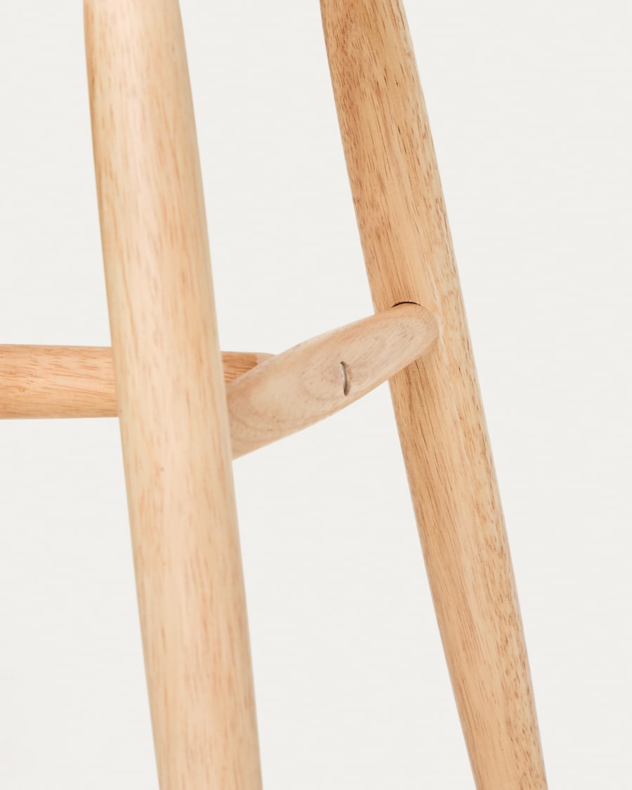 Trise MDF and solid rubber wood chair with natural lacquer