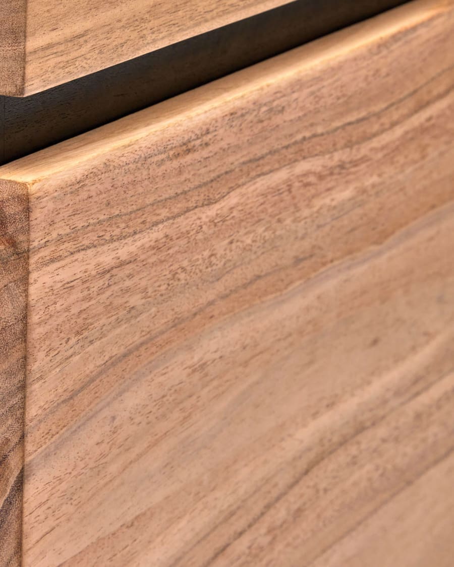 Uxue solid acacia wood sideboard in a natural finish, 150 x 88 cm