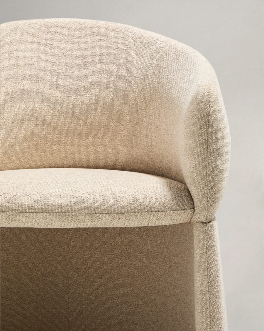 Bosca beige chenille chair