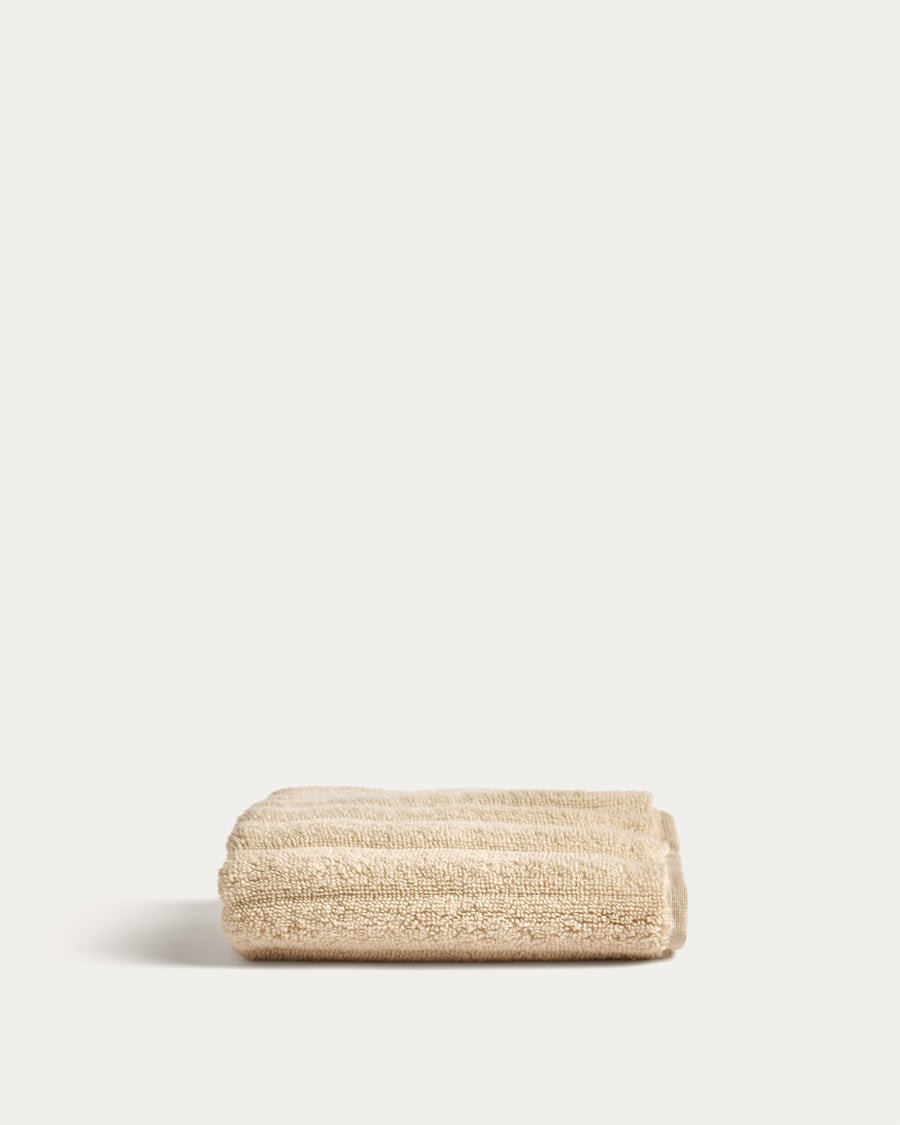Navira 100% cotton beige face towel 30 x 50cm
