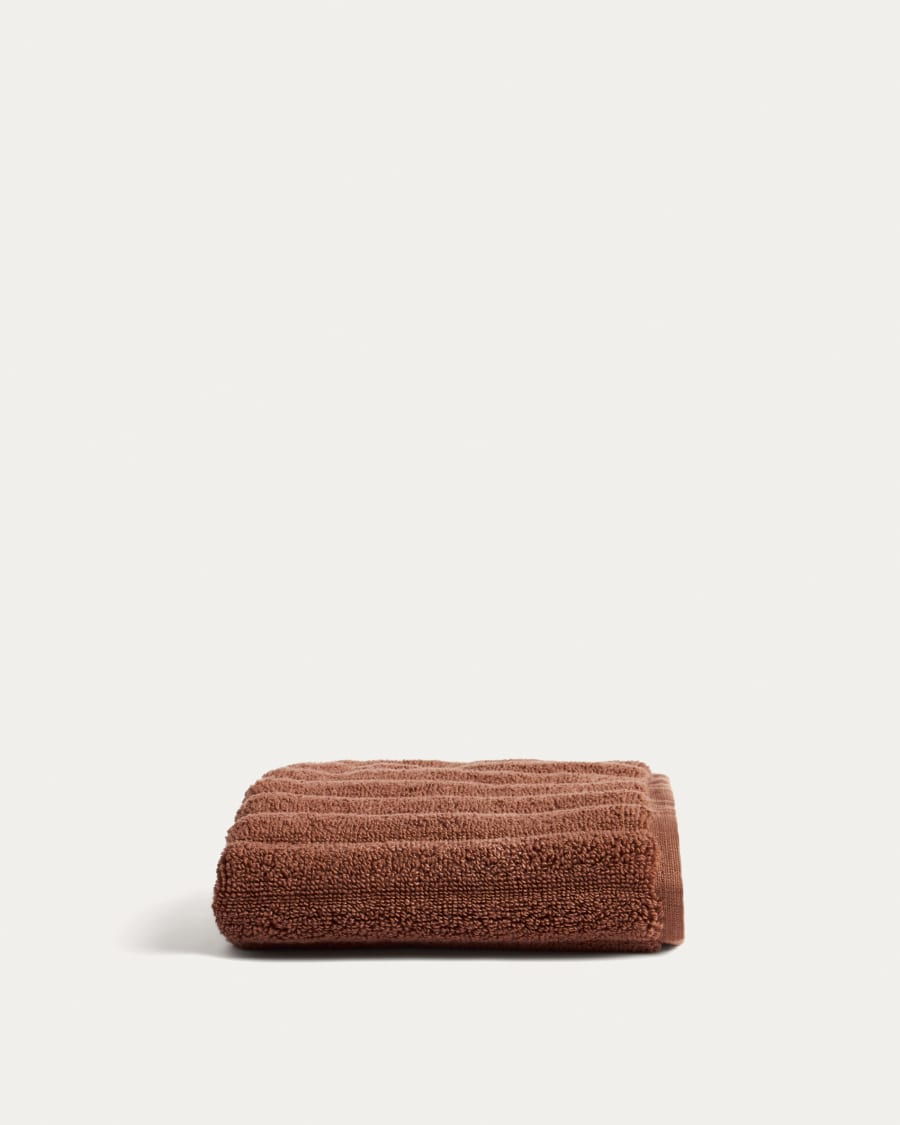 Navira 100% cotton dark brown face towel 30 x 50cm