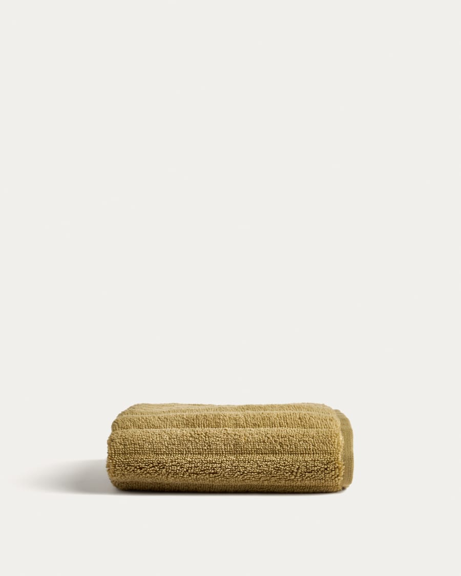 Navira 100% cotton light green face towel 30 x 50cm