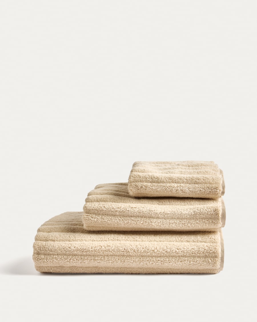 Navira 100% cotton beige hand towel 50 x 90cm