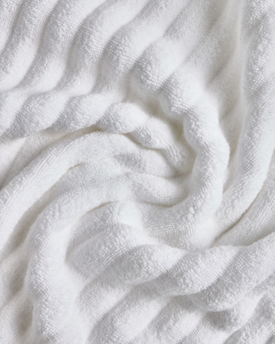 Navira 100% cotton white face towel 30 x 50cm