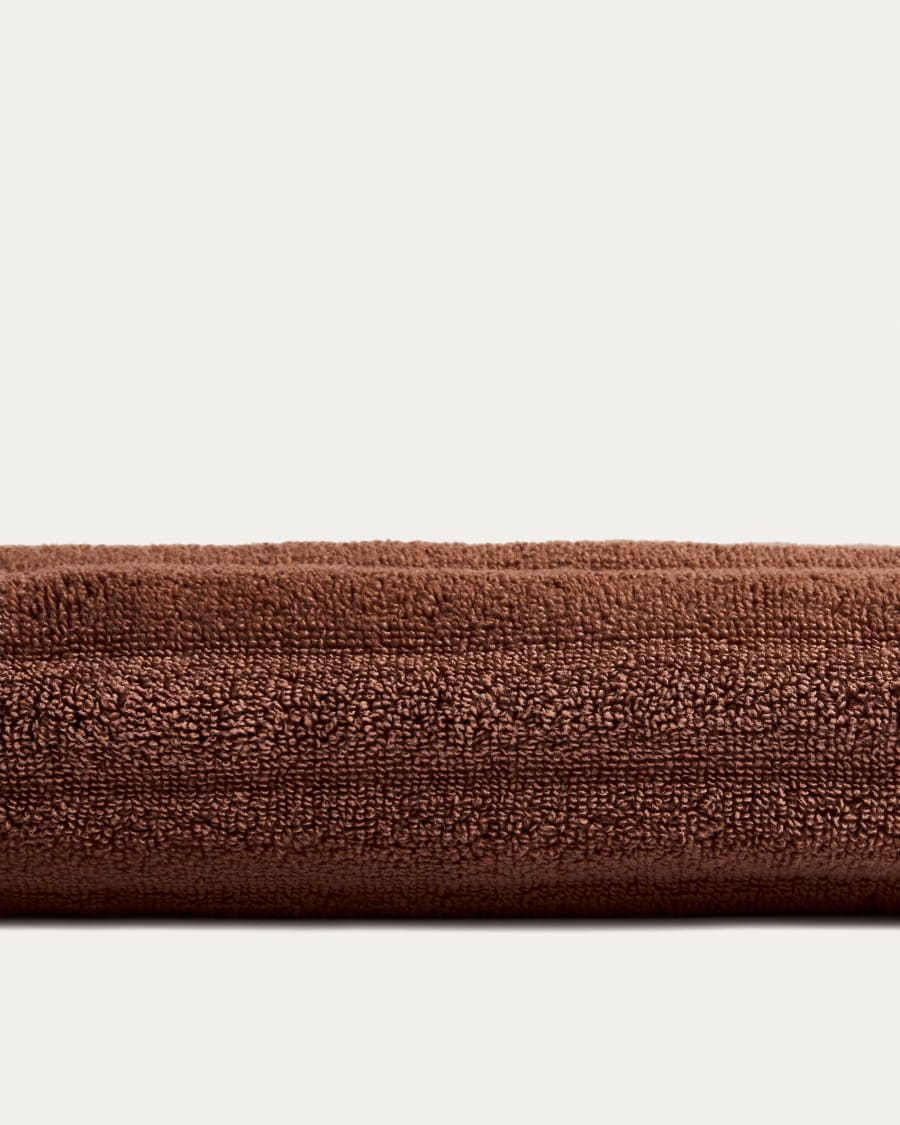Navira 100% cotton dark brown hand towel 50 x 90cm