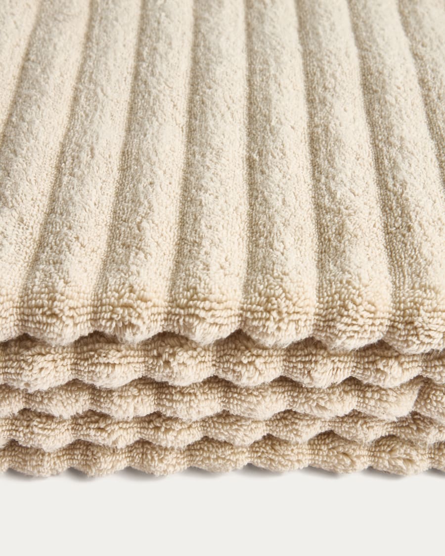 Navira 100% cotton beige bath towel 70 x 140cm