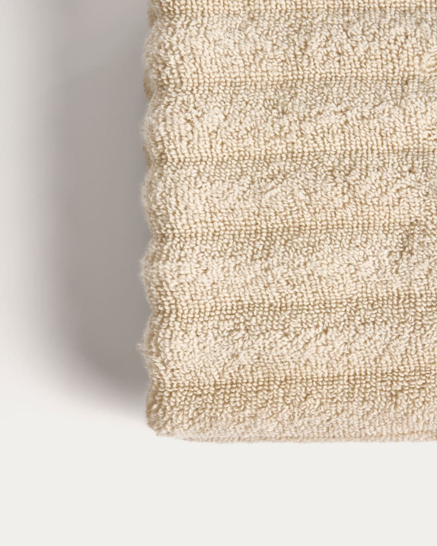 Navira 100% cotton beige face towel 30 x 50cm