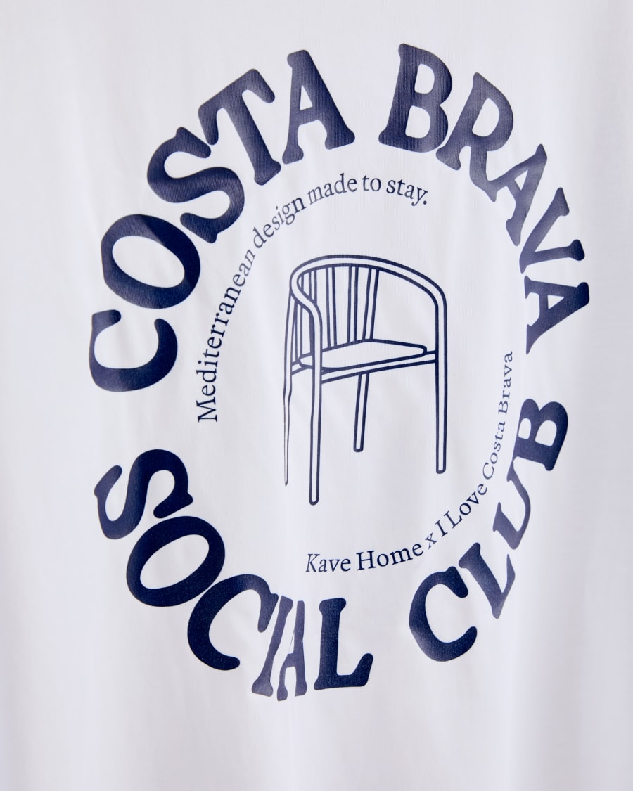 Unisex T-shirt I Love Costa Brava x Kave Home, 100% cotton, colour white, size S