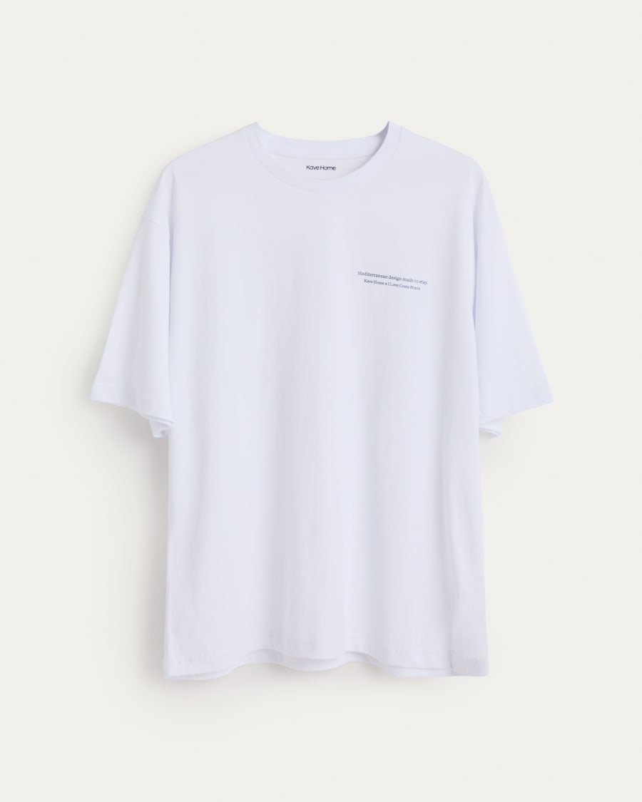 Unisex T-shirt I Love Costa Brava x Kave Home, 100% cotton, colour white, size S